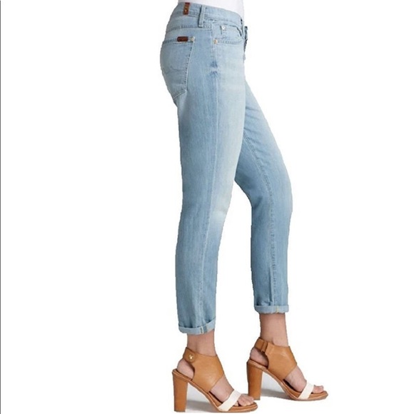 7 For All Mankind Josefina Skinny Boyfriend Jeans - Picture 1 of 14